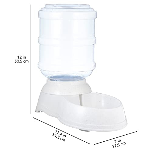 Dispensador de agua, Perros y gatos, 3.8 litros (1 galones), Pequeño, Transparente, Amazon Basics - Creapet Studio