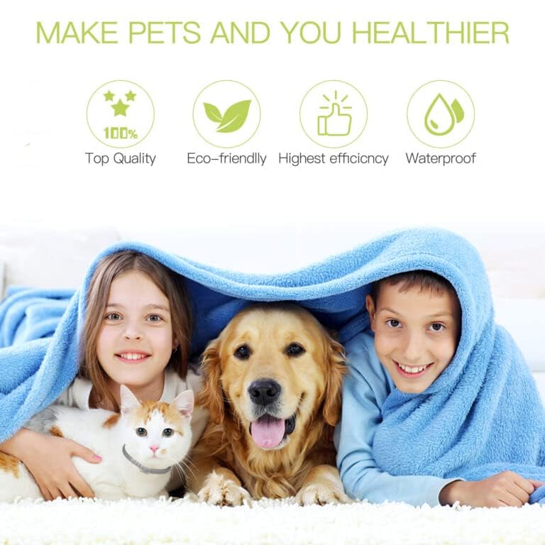 Collar contra Pulgas y Garrapatas para Perros y Gatos Control Antipulgas 8 Meses de Protección Collar Antipulgas para Perros de 63,5 cm - Creapet Studio
