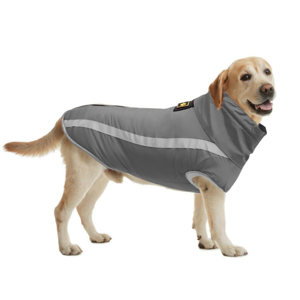 Abrigo para Perros de Invierno Chaqueta Impermeable Ropa a Prueba de Viento con Forro Polar y Orificio para Arnés, Chaleco Cálido Duradero para Perro Pequeños Medianos Grandes y Mascotas - Creapet Studio