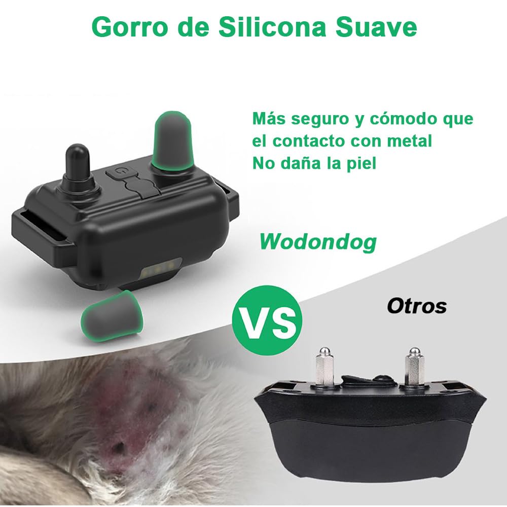 Collar de Adiestramiento para Perros, Collar Electrico Perro Recargable y Impermeable con un Alcance de 1000 Metros, para Perros Pequeños, Medianos y Grandes - Creapet Studio