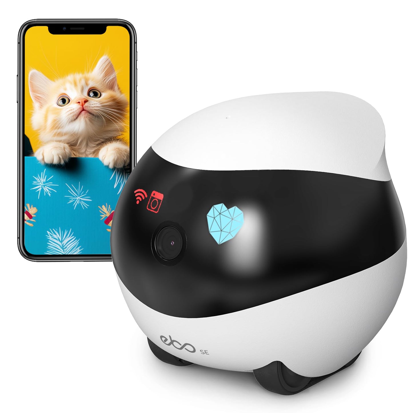 Cámara Inteligente para Mascotas EBO SE – 1080P con App, Visión Nocturna y Audio Bidireccional - Creapet Studio