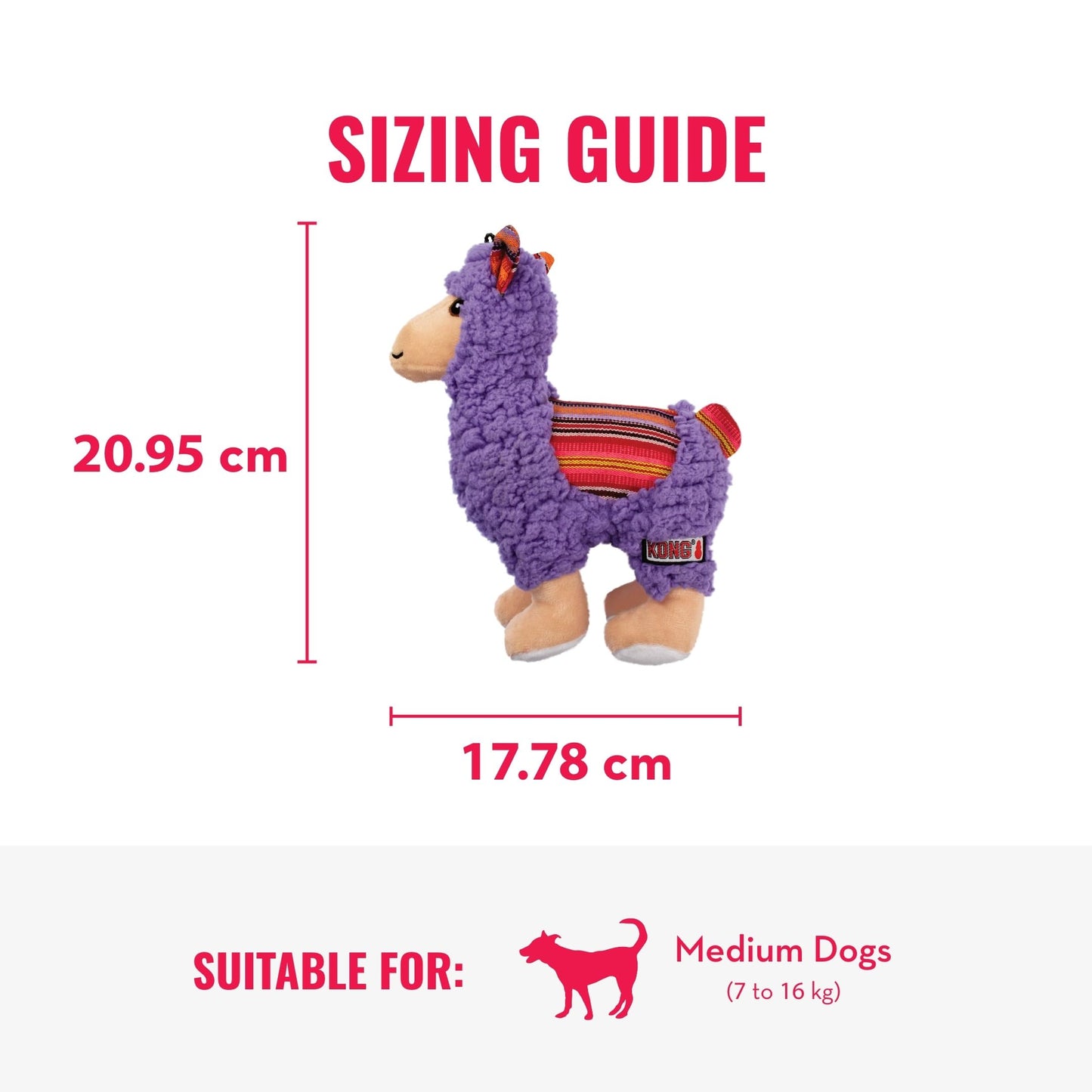 KONG Juguetes para Perros Morder Sherps Lama