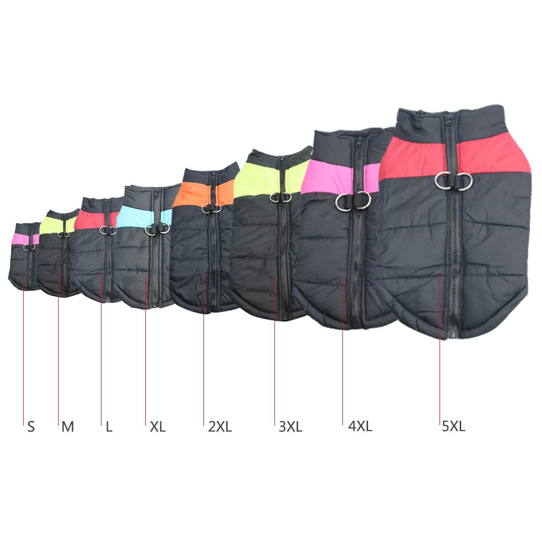 Abrigo aprueba de Agua de Perro para Invierno Ropa para Perros pequeños medianos y Grandes Mascotas Tallas S M L XL XXL 3XL 4XL 5XL - Creapet Studio