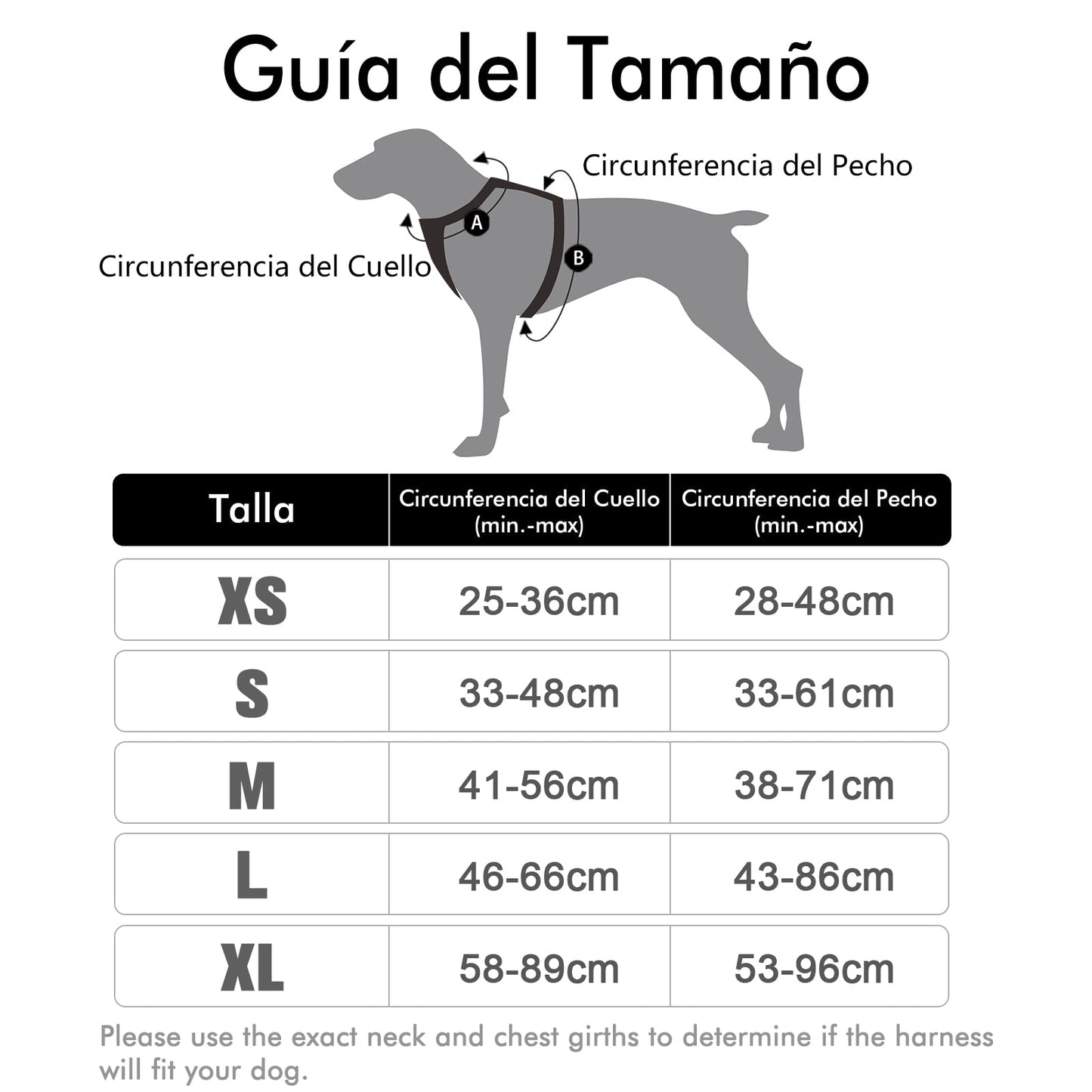 Arnés Antitirones para Perro Grande – Ajustable, Reflectante y Transpirable, Ideal para Coche y Paseo – rabbitgoo Negro - Creapet Studio