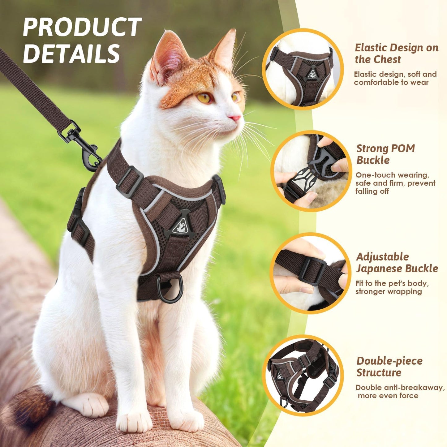 Arnés para Gatos con Correa - Creapet Studio