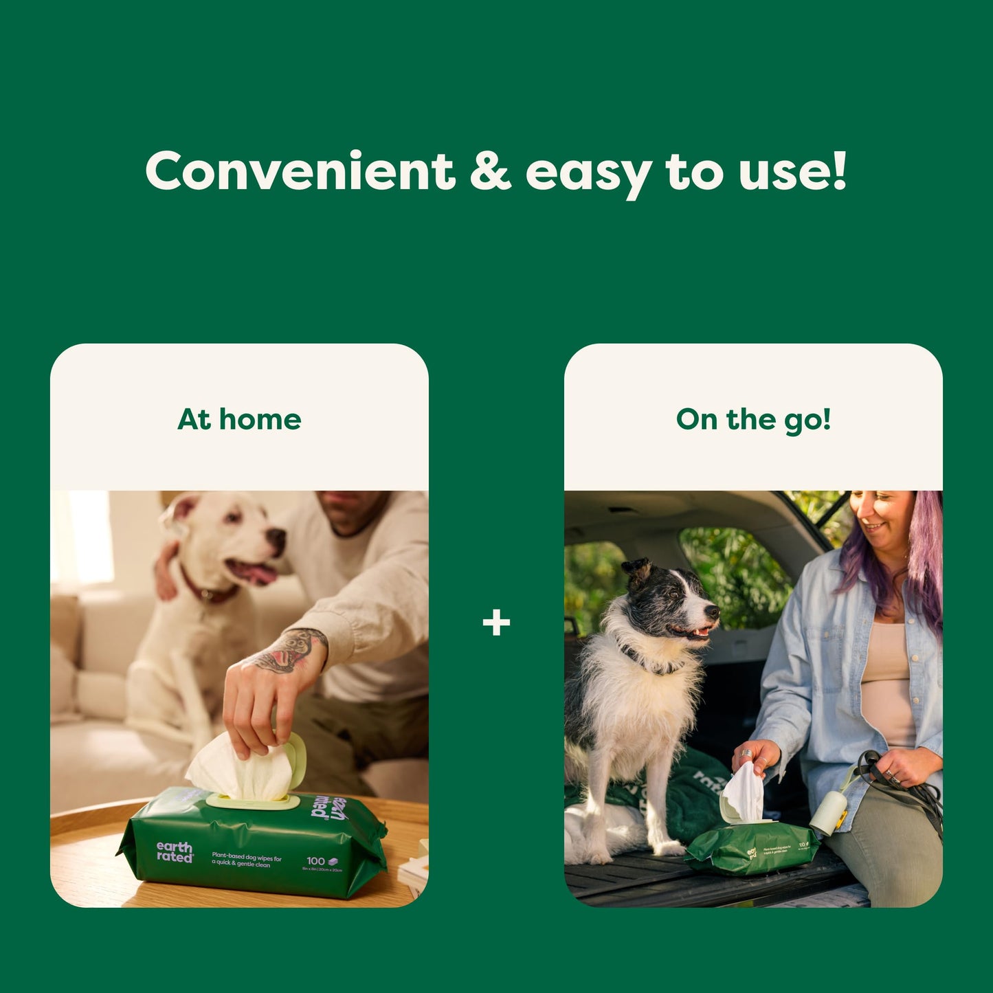 Toallitas hipoalergénicas para Perros, para Limpiar y Eliminar olores de Patas, Cuerpo y Trasero, Cachorros y Perros Adultos, Aroma a Lavanda, 100 Unidades - Creapet Studio