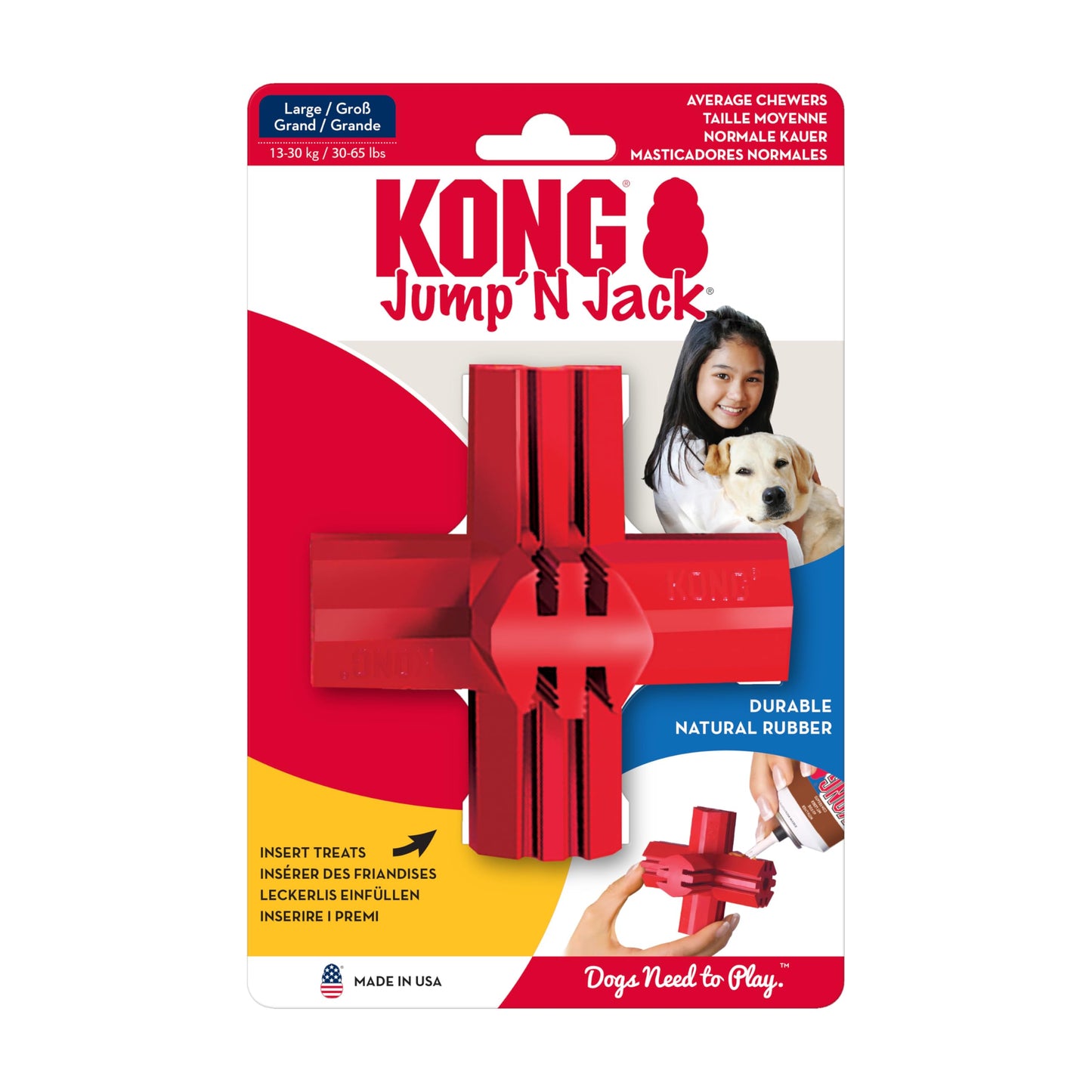 KONG Jump'N Jack Juguete para Perros