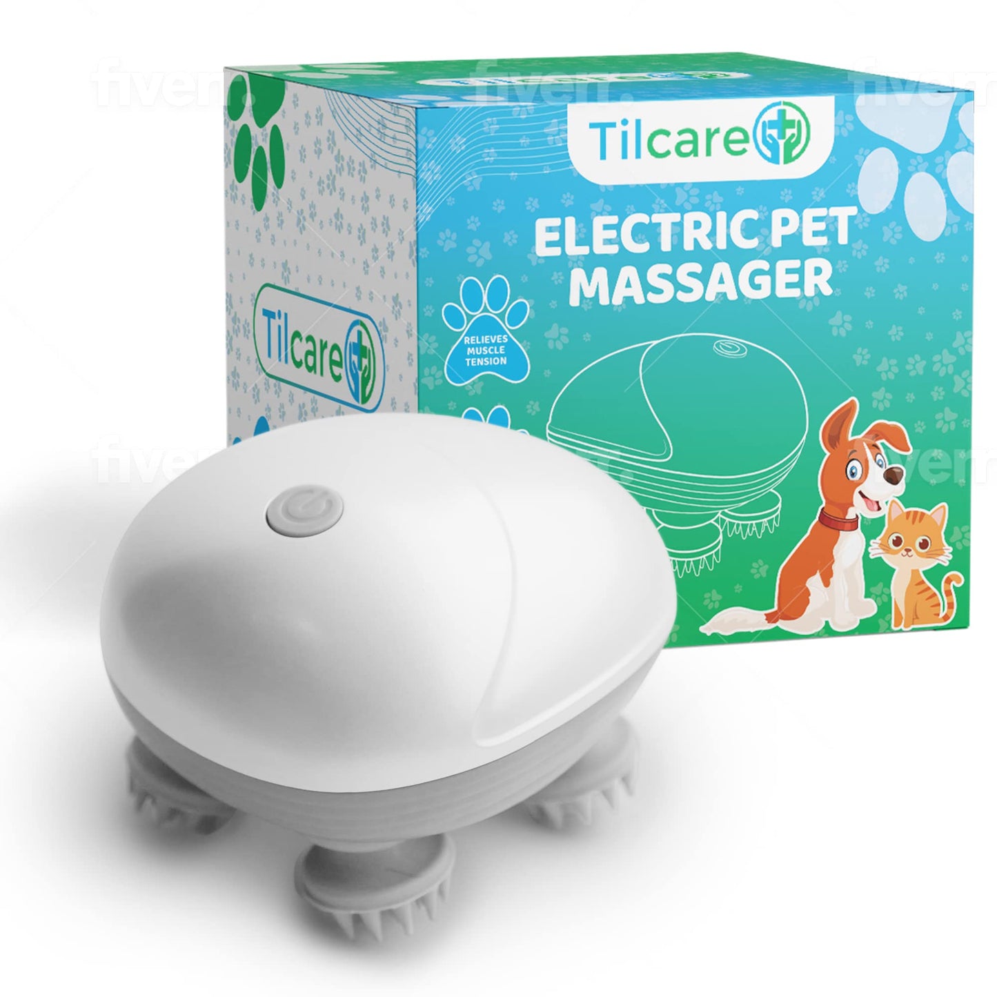 Masajeador de mascotas electro para perros y gatos más viral - Creapet Studio