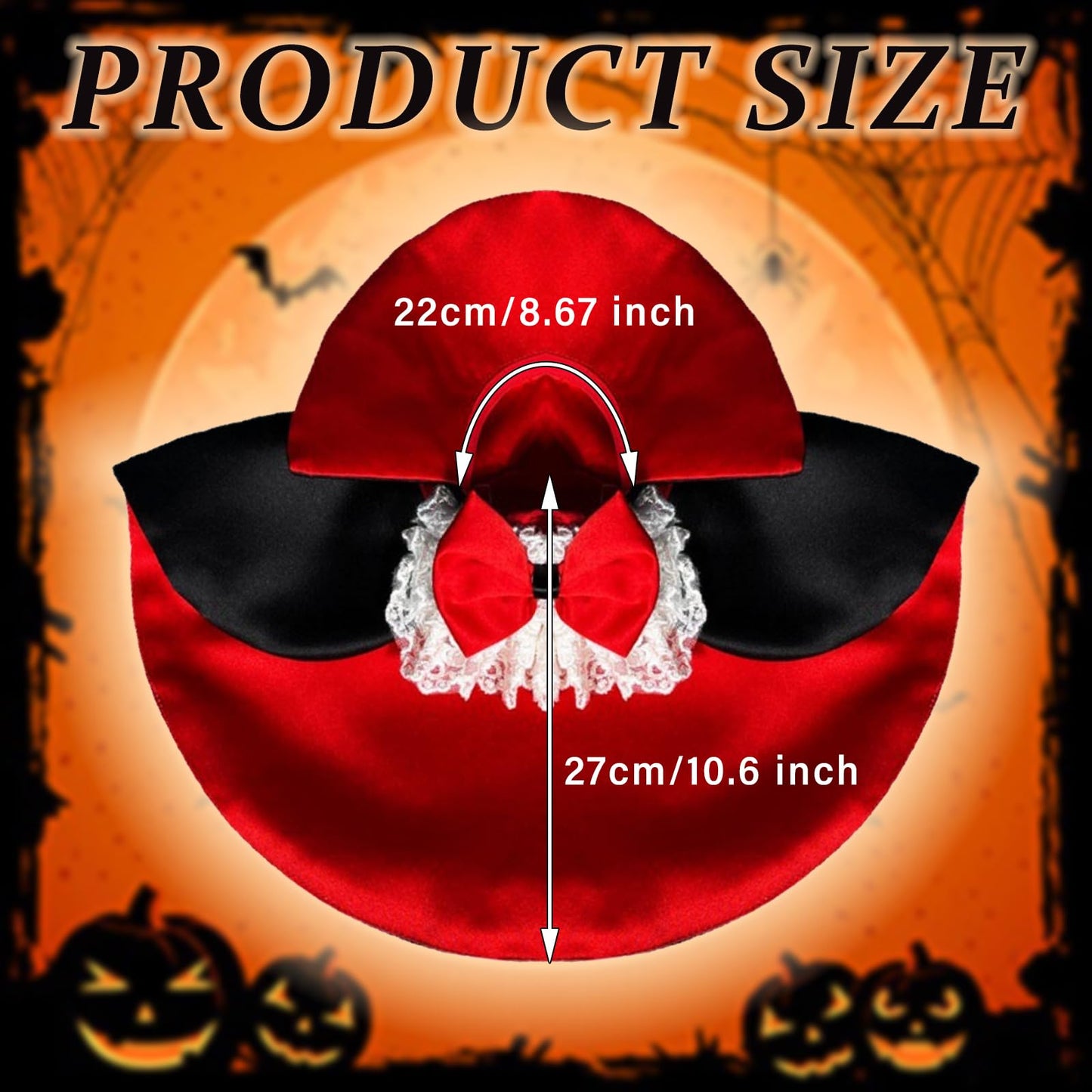 Capa de Vampiro para Perros y Gatos de Halloween