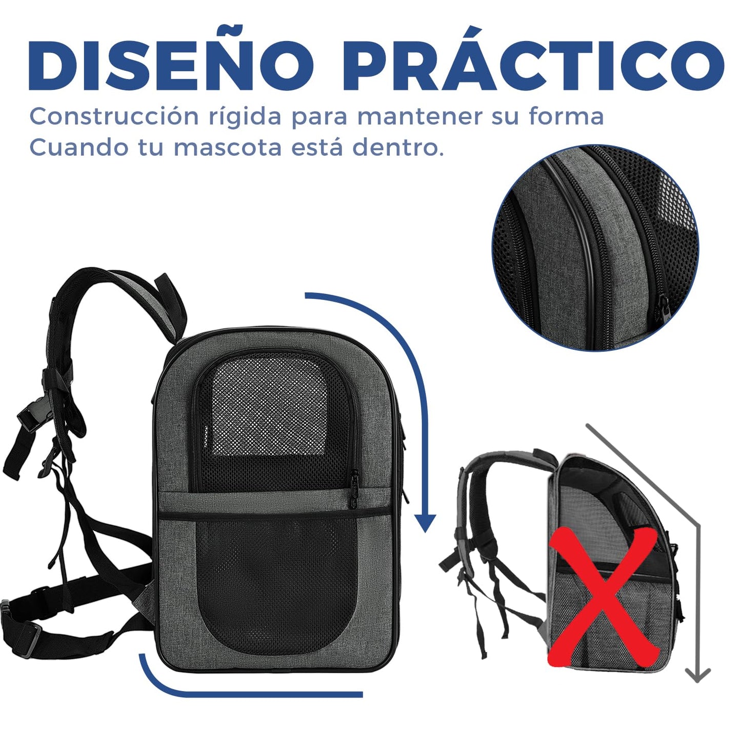 Mochilas para Gatos y Mochilas Perros, para Mascotas Gato Grandes y Pequeñas - Creapet Studio