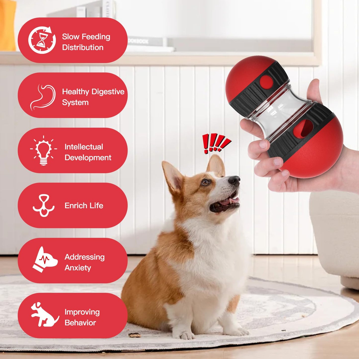 Juguete Interactivo para Perros: Bola de Rompecabezas con Dispensador de Golosinas - Creapet Studio