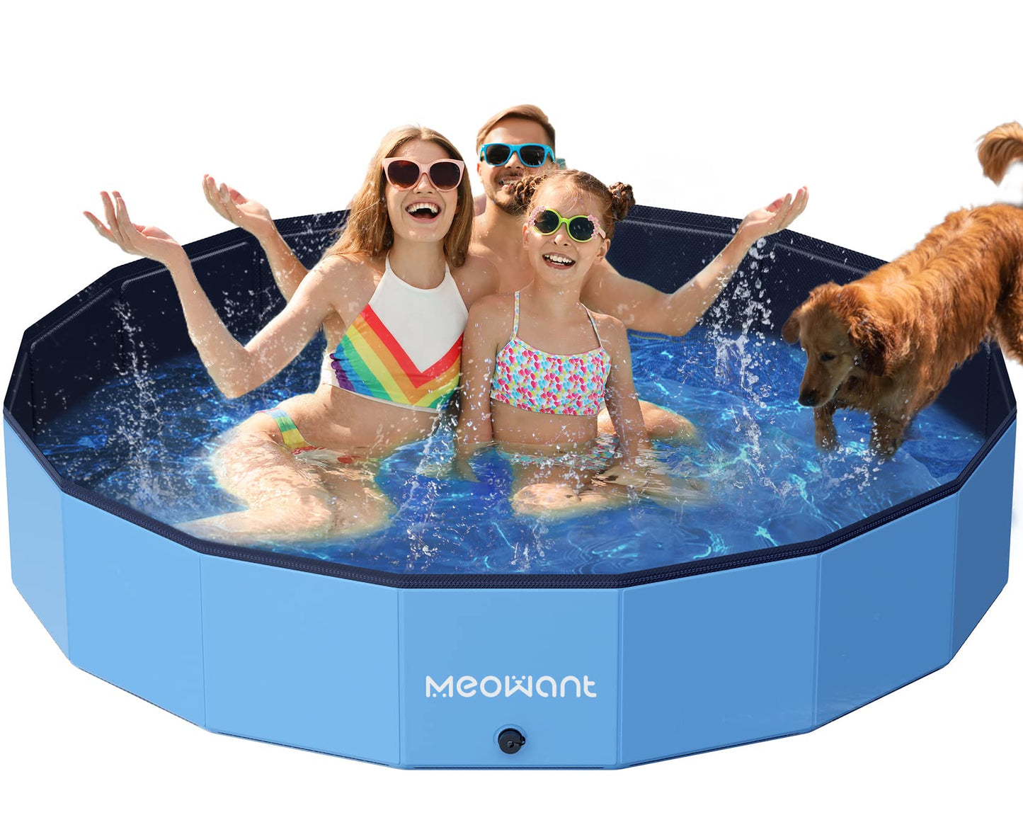 Piscina para Perros, Bañera Portátil Plegable para Mascotas, Piscina Perros Grandes, Materiales Mejorados para una Mayor Durabilidad 3XL (200×30cm - Creapet Studio