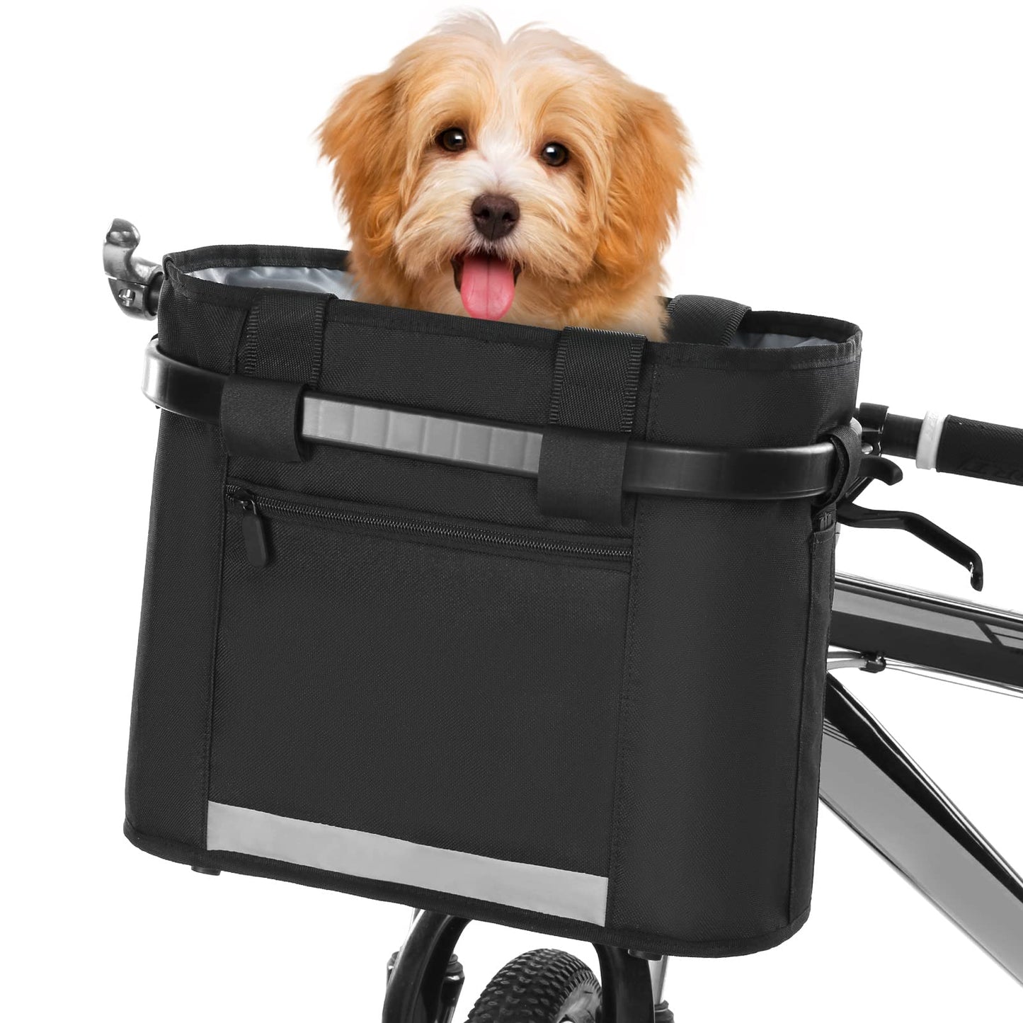 La cesta de lona para bicicleta extraíble más vendida 2025, ideal para transporte de mascotas - Creapet Studio