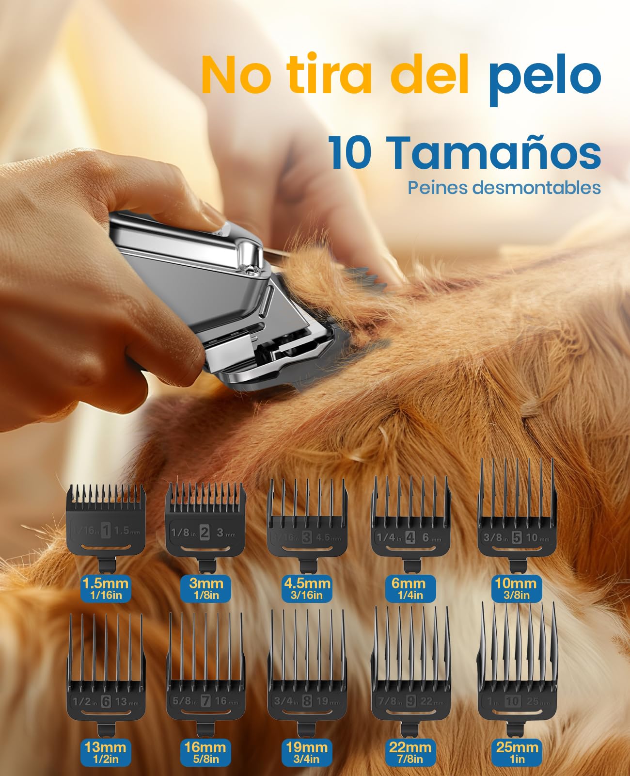 Maquina cortar pelo grueso inalámbrico Perros lavable