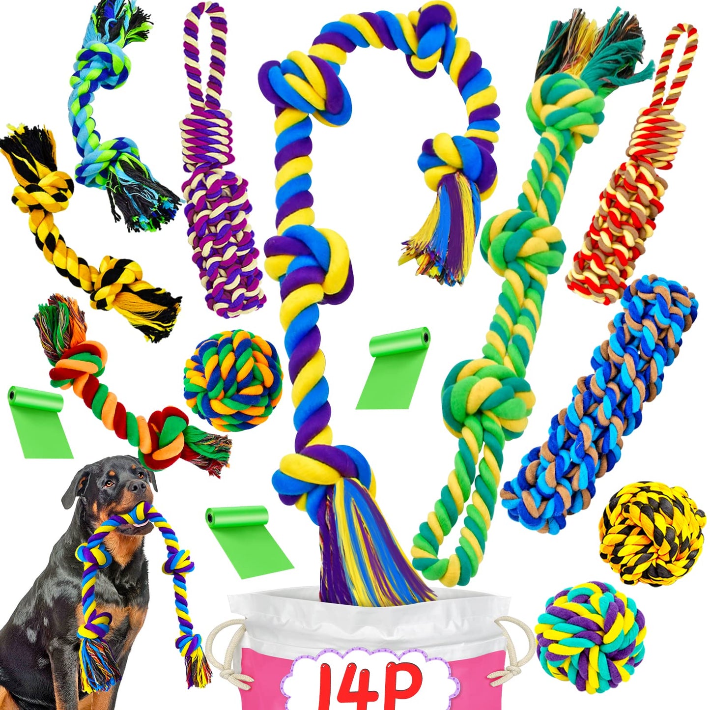 Juguetes para Masticar Perros XL (14P)