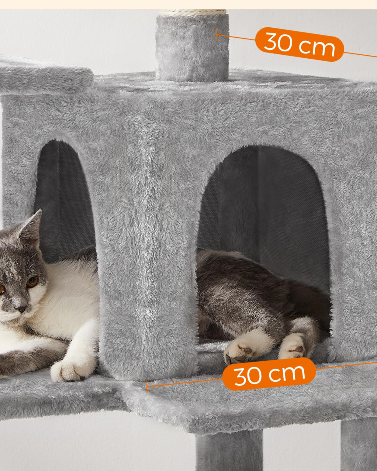 Árbol para Gatos color Gris Claro