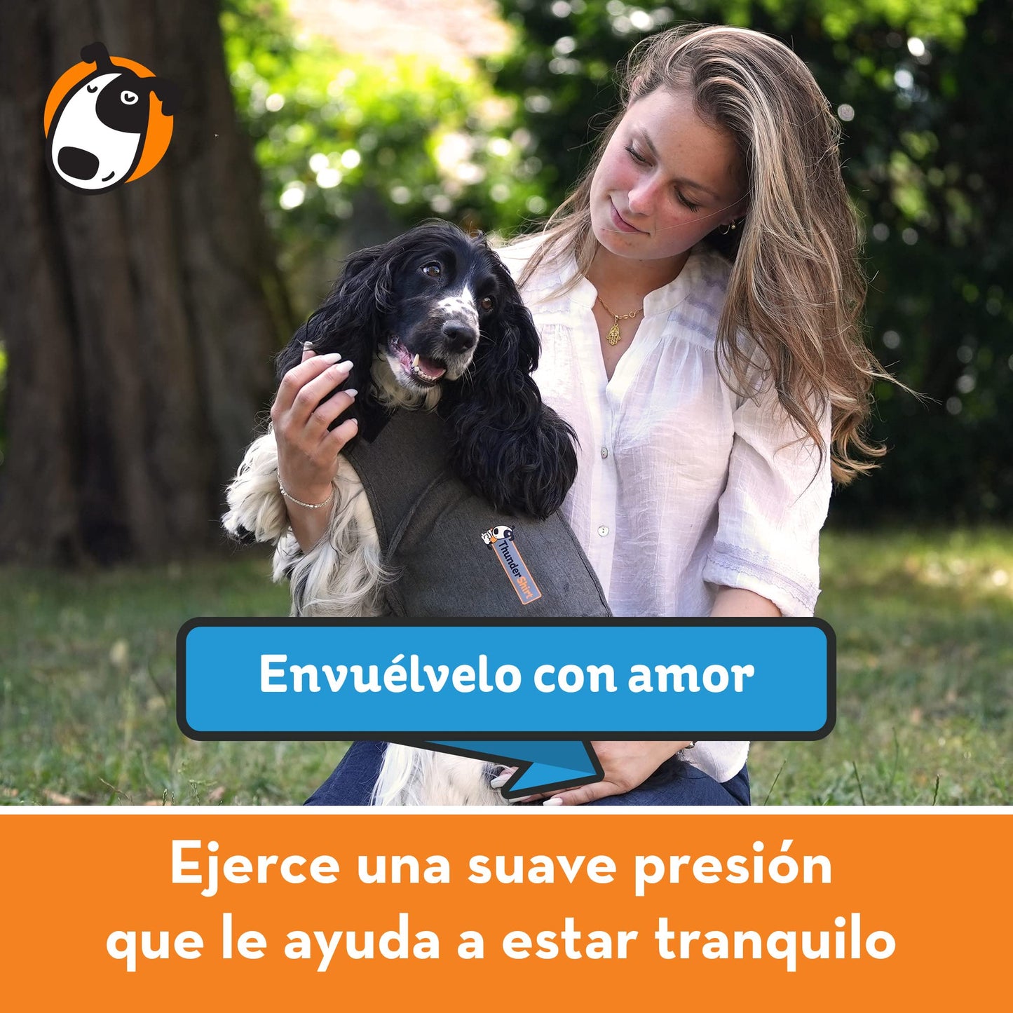 Chaleco Relajante para Perros (Antiestrés, Ayuda a Reducir la ansiedad), Gris, XL - Creapet Studio