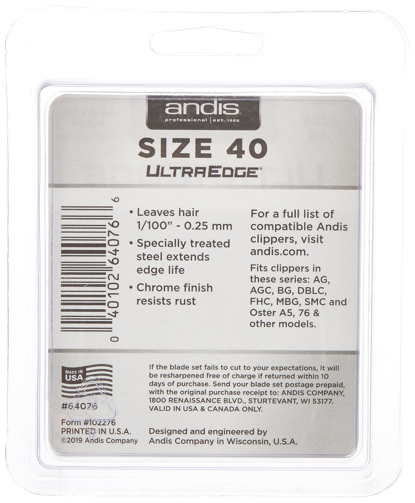 Cuchilla UltraEdge acero inoxidable