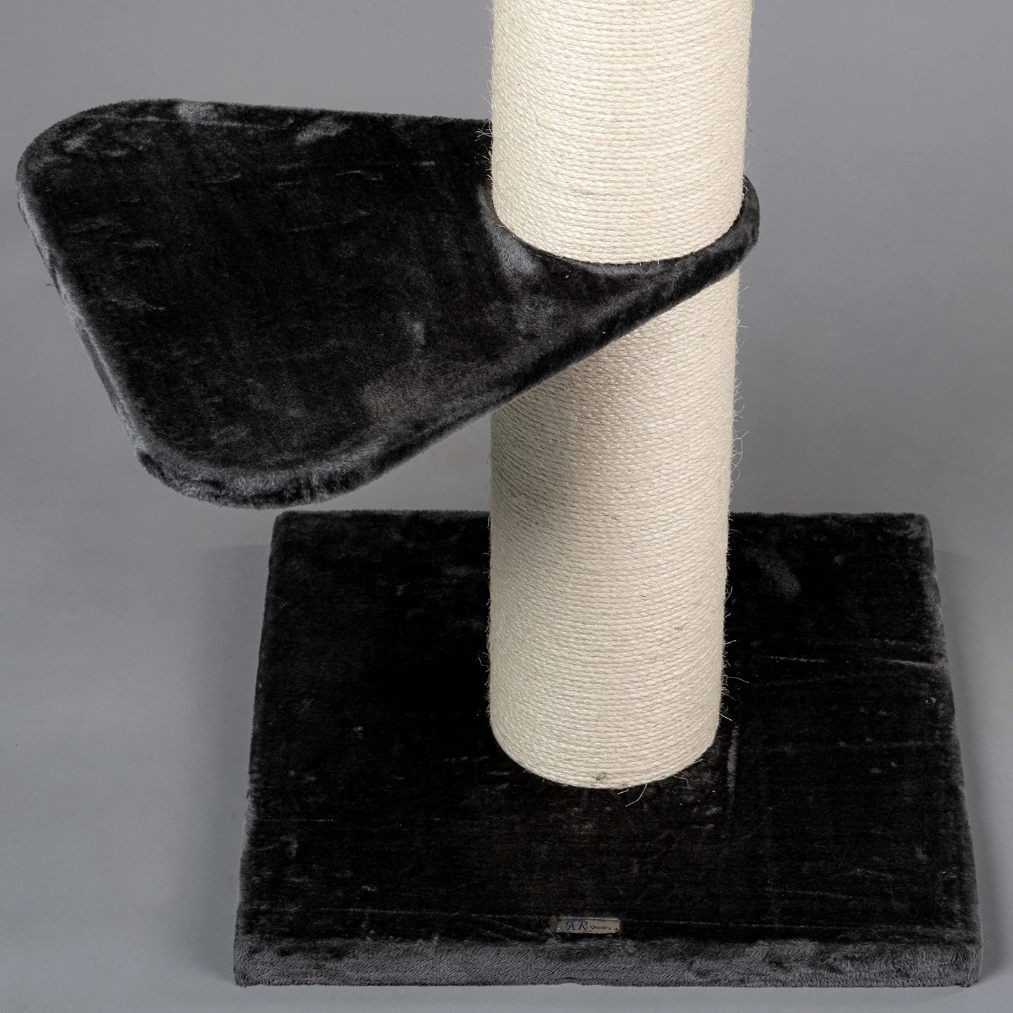 Árbol rascador para Gatos Grandes - Maine Coon Tower Plus - 235 a 255 cm de Altura - con Postes de sisal Extra Gruesos de 20 cm - Gris Oscuro - Creapet Studio