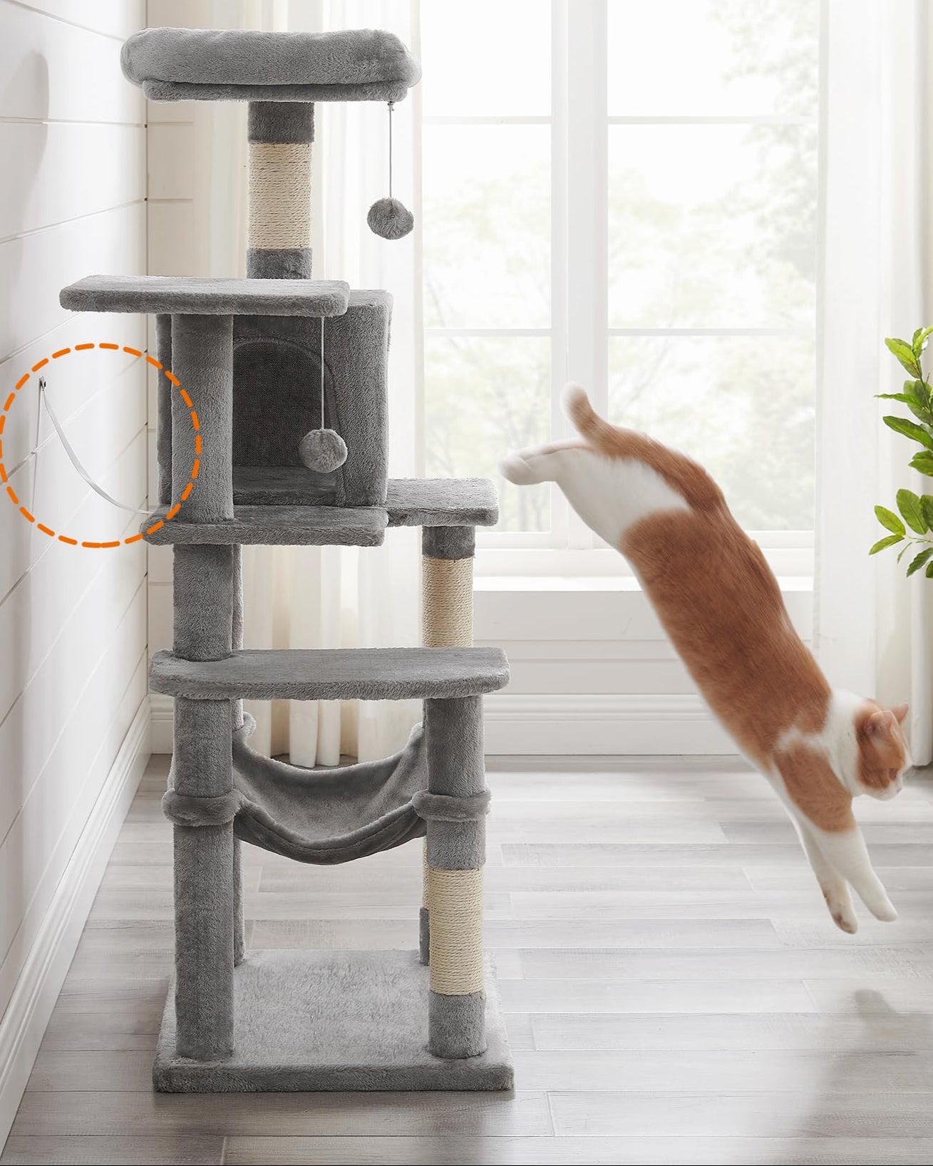 Árbol para Gatos color Gris Claro