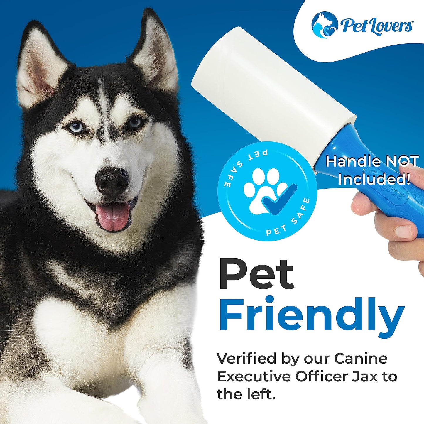 Rollo Extra de Pelusa Adhesiva Conjunto de megavalor 540 Hojas para depilación de Mascotas removedor de Pelusa para Perros y Gatos 6 recargas - Creapet Studio