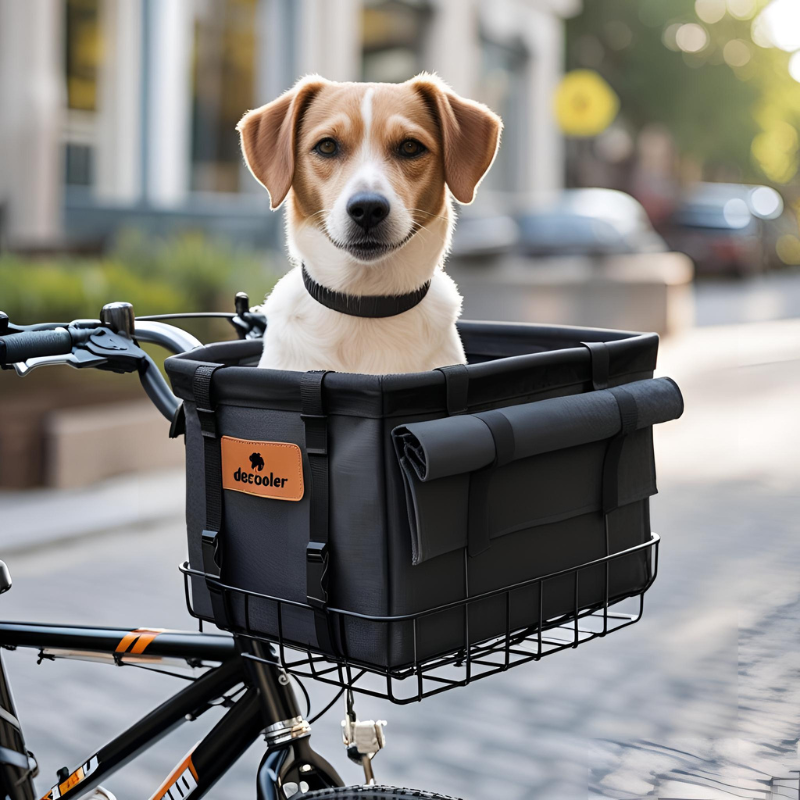 La cesta de lona para bicicleta extraíble más vendida 2025, ideal para transporte de mascotas - Creapet Studio