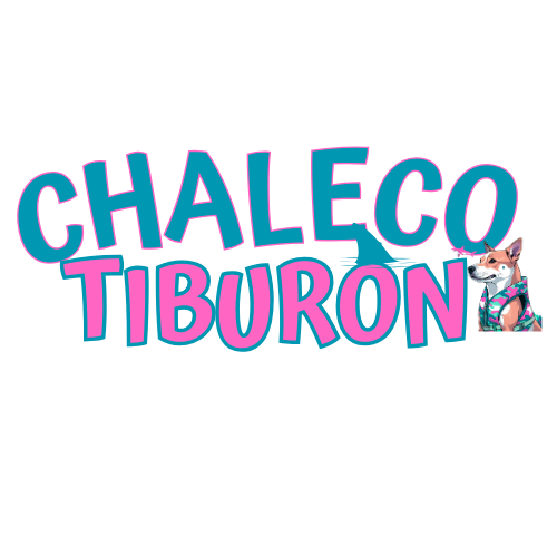 Chaleco salvadidas de camuflaje, tiburón, azul y fucsia para perros - Creapet Studio