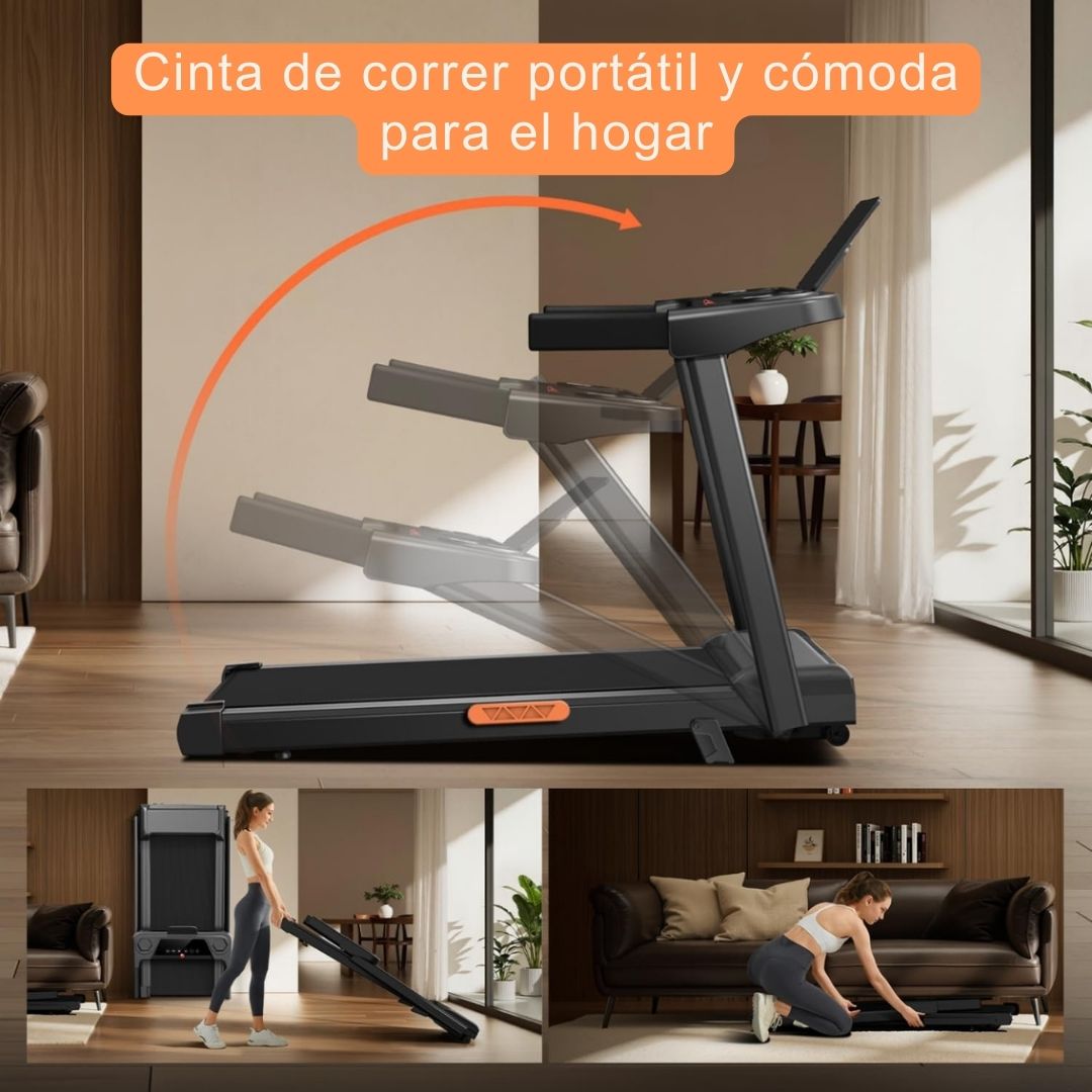 Cinta de Correr Plegable con Inclinación