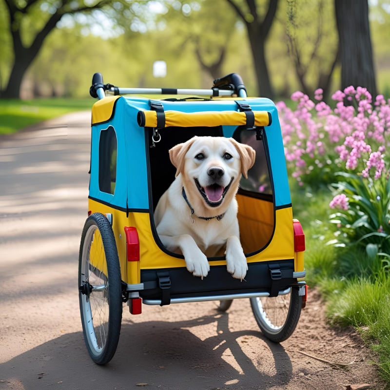 Remolque de Bicicleta para Perros – Plegable, Seguro y Fácil de Guardar (Varios Colores) - Creapet Studio