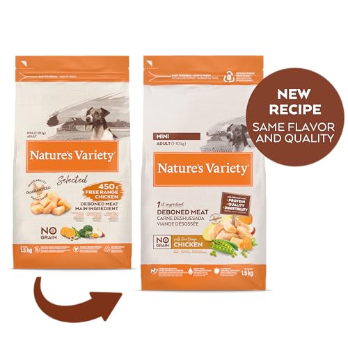 Comida para perros Nature's Variety No Grain Pienso para Perros Adultos con Mini con Pollo - Creapet Studio
