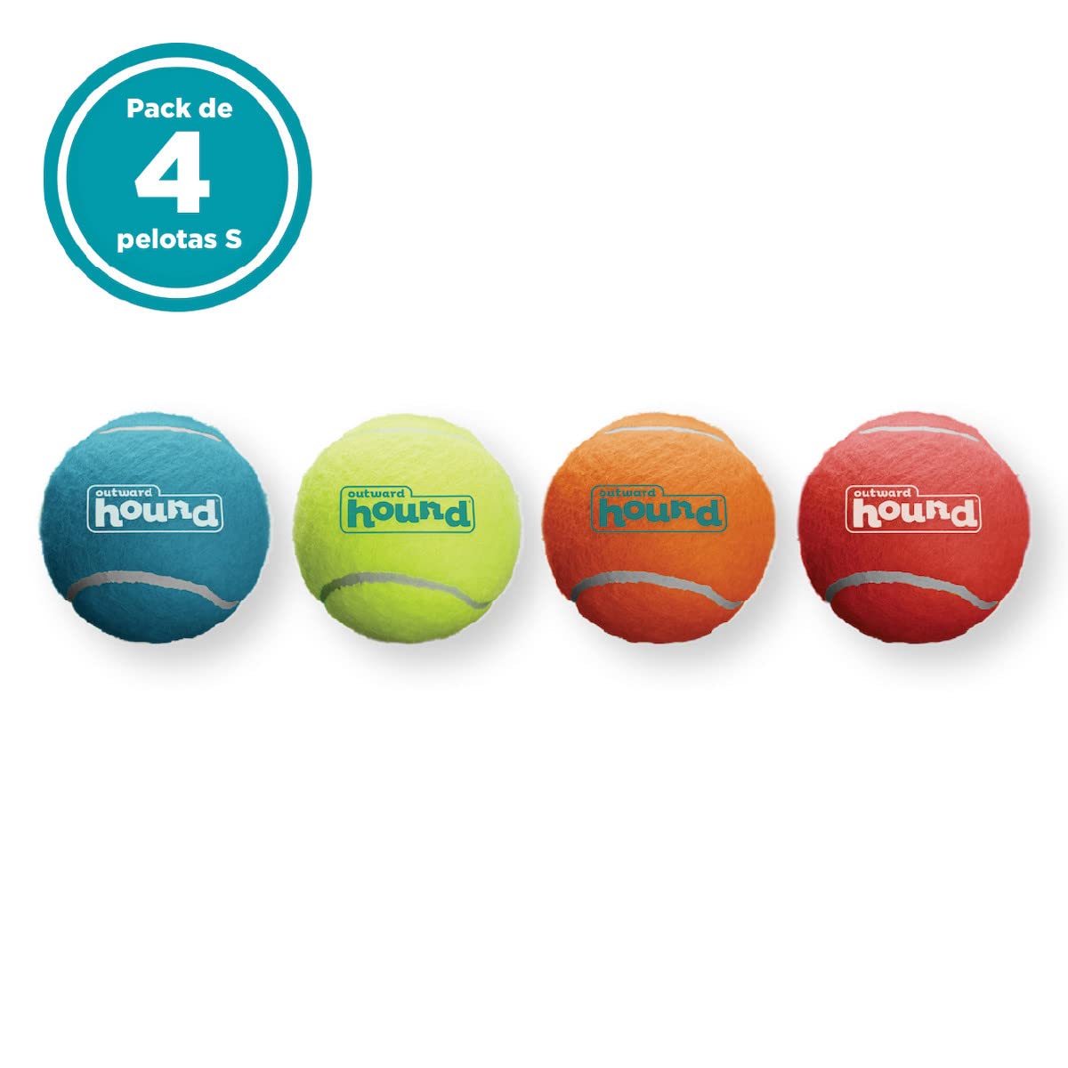 Juguete de Pelota de Tenis para Perros Pequeño - Pack de 4