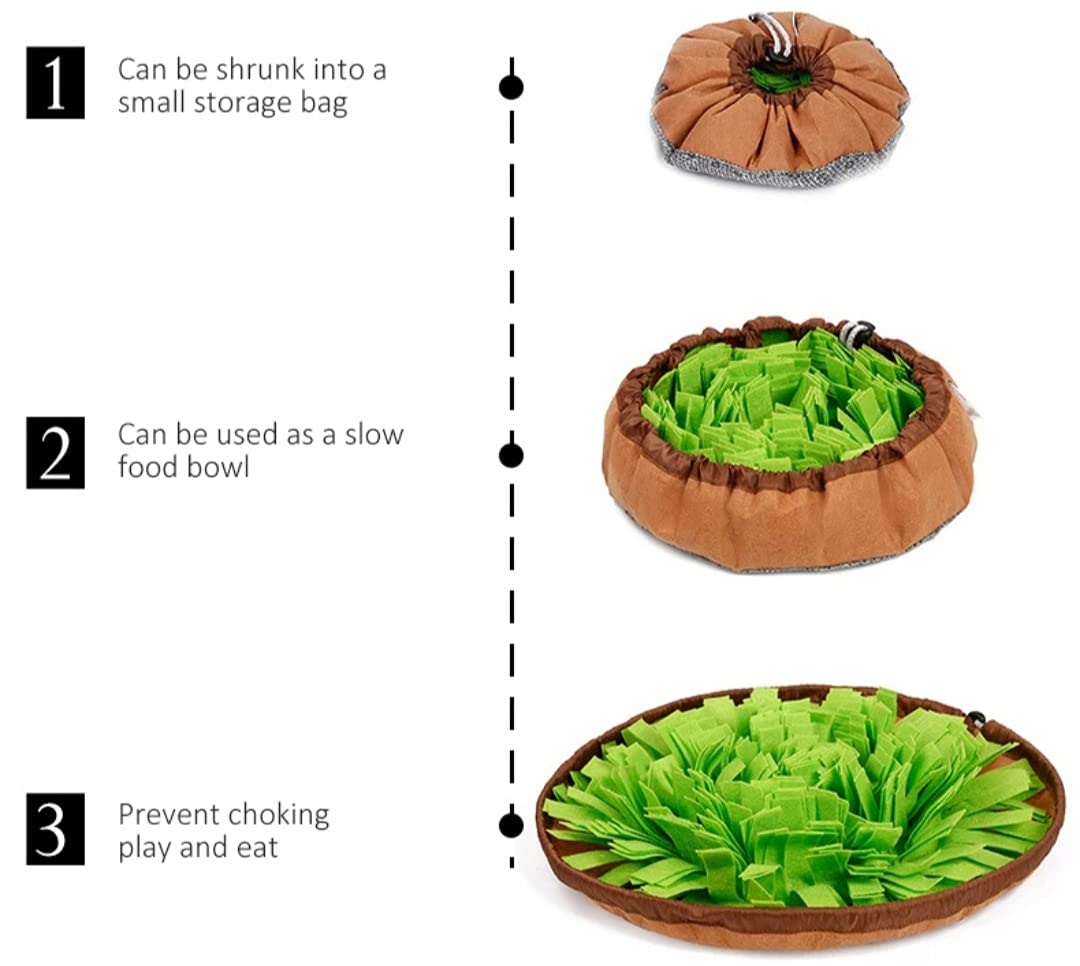 Juguete Interactivo de Alfombra Olfativa para Perros Verde