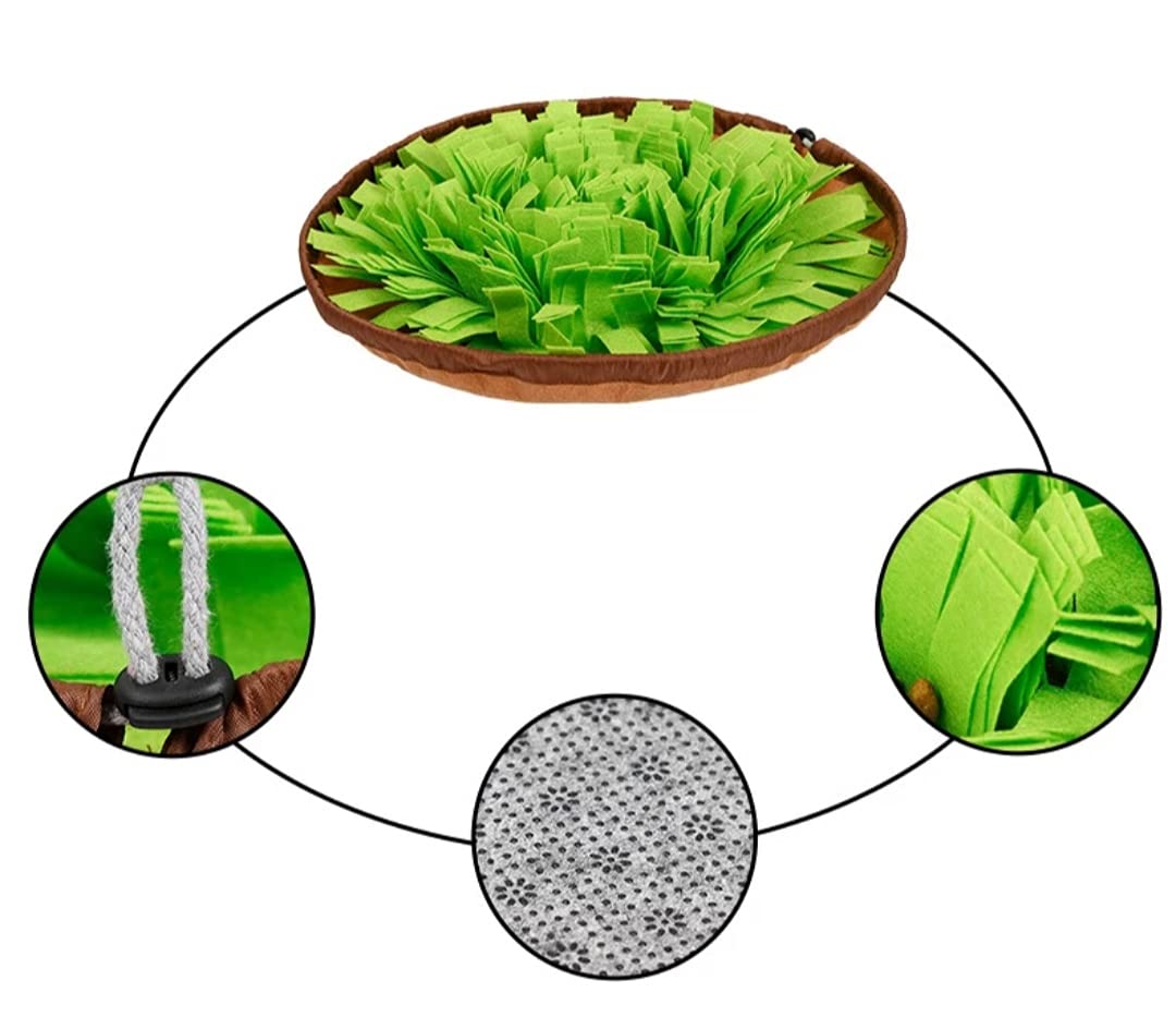 Juguete Interactivo de Alfombra Olfativa para Perros Verde