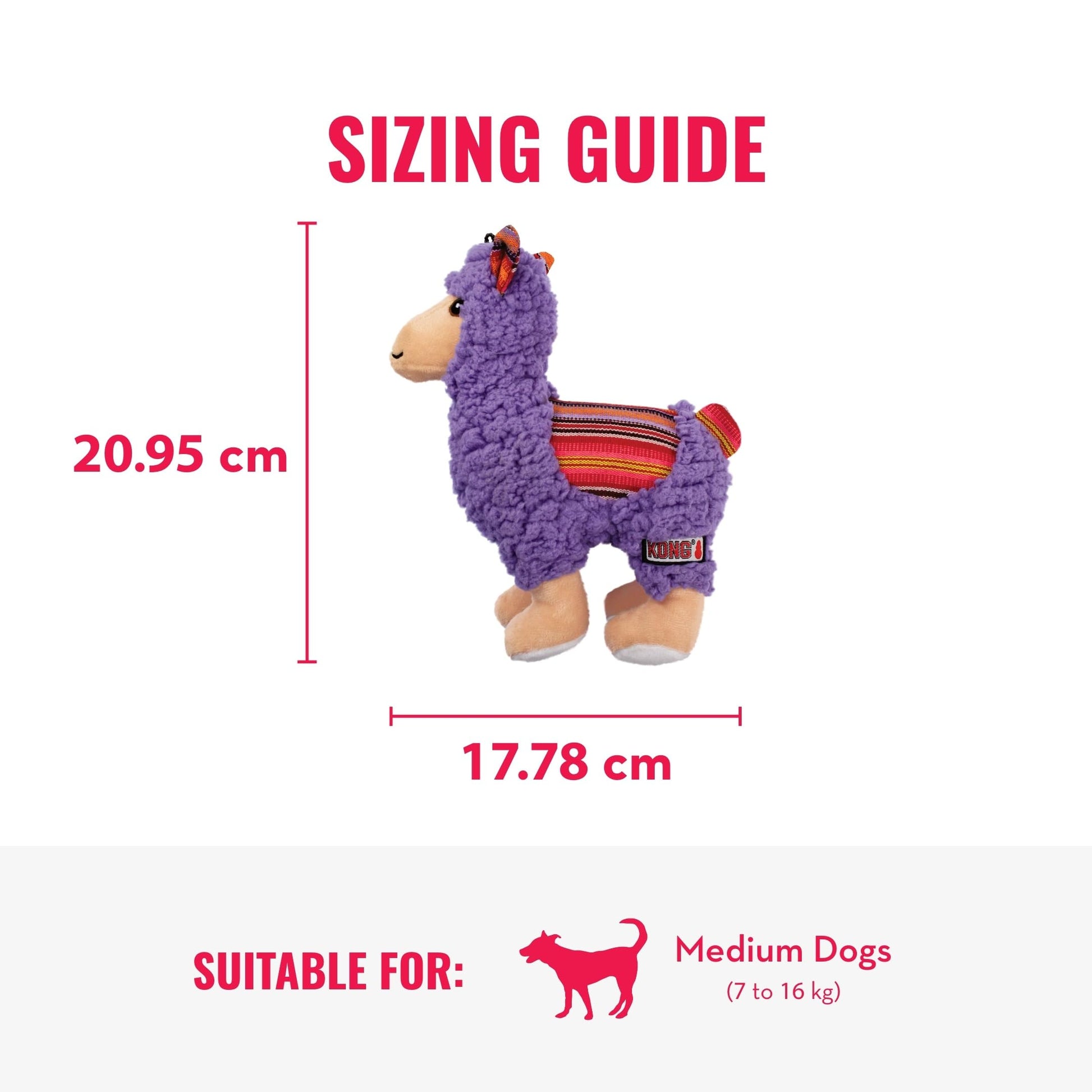 KONG Juguetes para Perros Morder Sherps Lama