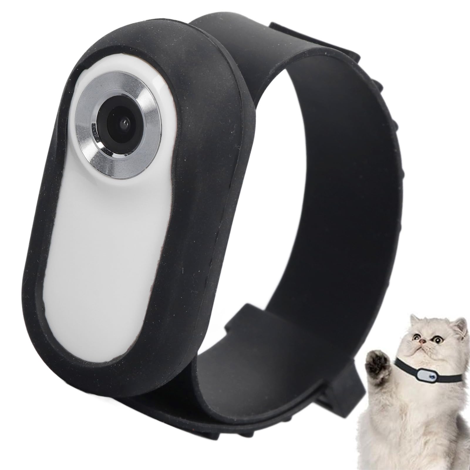 Cámara para Collar de Gato 2025, Cámaras para Mascotas con Gran Angular de 120 Grados - Creapet Studio