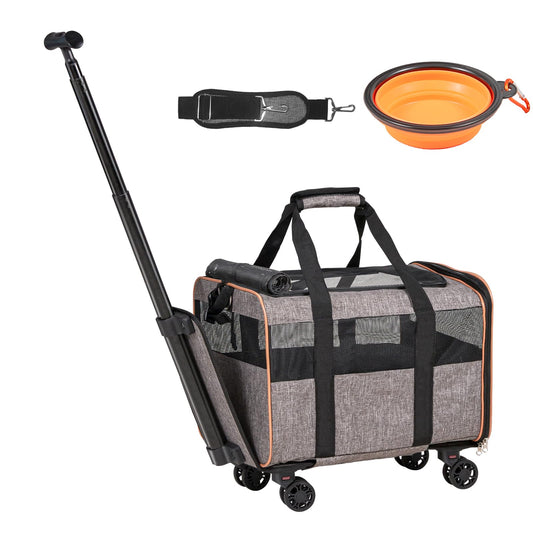 Transportín para Mascotas con Ruedas, transportín para perros y gatos - Creapet Studio
