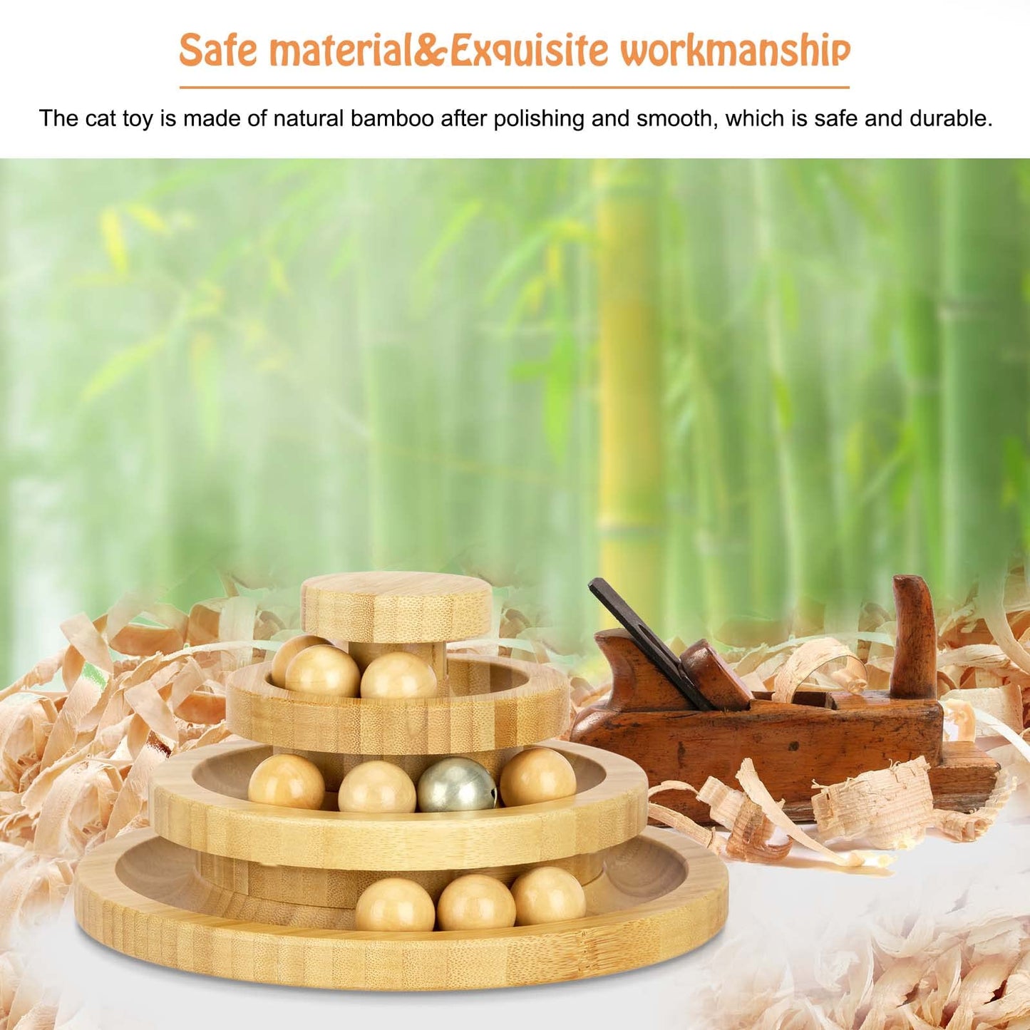 Juguete de madera para Gatos Interactivo