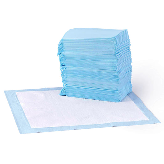 Almohadillas de adiestramiento de Perros y Cachorros, diseño de 5 Capas a Prueba de Fugas con Superficie de Secado rápido, Regular, 50 Unidades, Azul - Creapet Studio