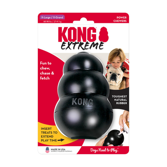 KONG Extreme negro Juguete para Buscar y Masticar