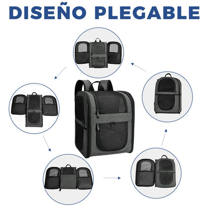 Mochilas para Gatos y Mochilas Perros, para Mascotas Gato Grandes y Pequeñas - Creapet Studio