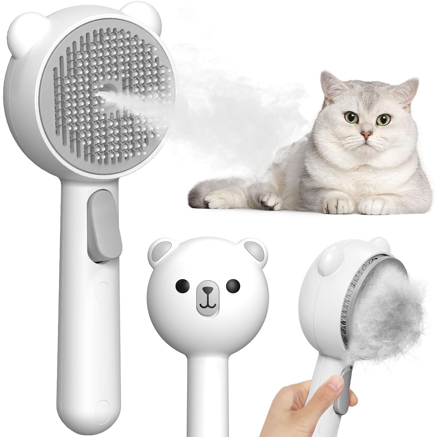 Cepillo a Vapor para Gato Vapor
