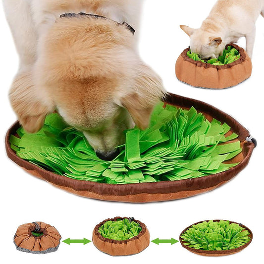 Juguete Interactivo de Alfombra Olfativa para Perros Verde