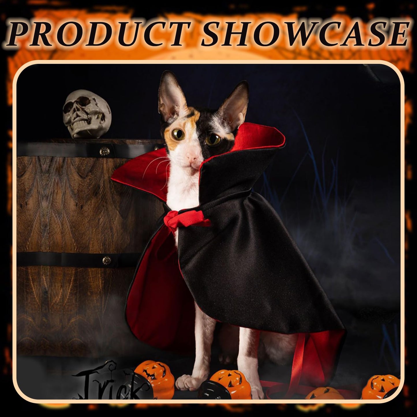 Capa de Vampiro para Perros y Gatos de Halloween