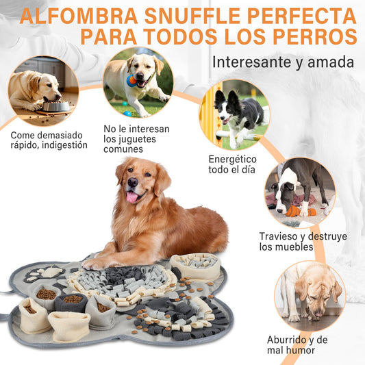 Creapet Alfombra Olfativa para Perros – Juguete Inteligente Antideslizante, Antiestrés y de Entrenamiento