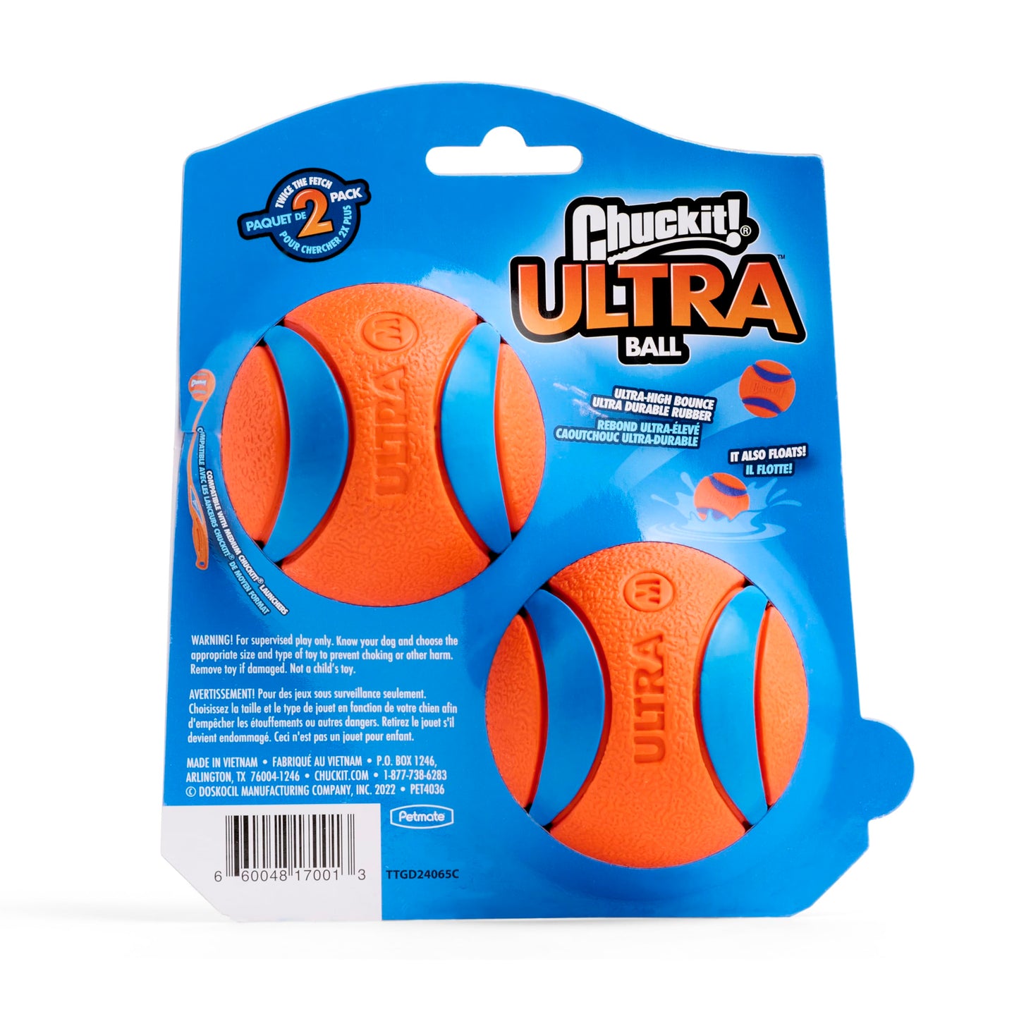 Chuckit Ultra Ball Medium - 2 Pelotas para Perros - Creapet Studio