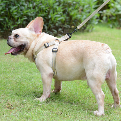 Arnés Perro Ajustable Reflectante, Arnés Antitirones Suave Acolchado Cómodo Transpirable Arnés Chaleco para Cachorros Perros Pequeños Mediano Grande - Creapet Studio
