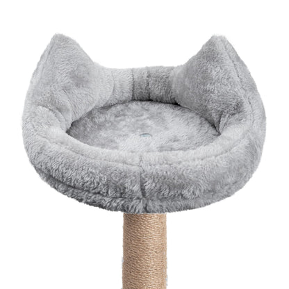 Rascador para Gatos Árbol para Gatos,145cm Rascador, Torre de Escalada, Estable de Varios Niveles, árboles de Actividades con 7 Postes de sisal, 5 Plataformas, 2 nidos - Creapet Studio
