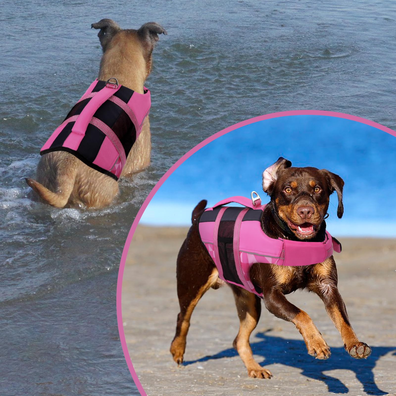 Chaleco Salvavidas para Perros con flotador ajustable - Creapet Studio