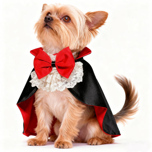 Capa de Vampiro para Perros y Gatos de Halloween