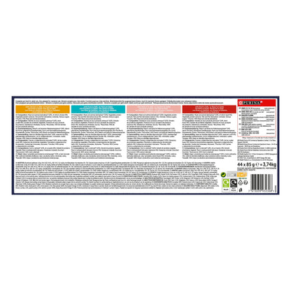 Purina Felix Fantastic Comida Húmeda para Gato Adulto Pack Surtido, 44 Sobres de 85g - Creapet Studio